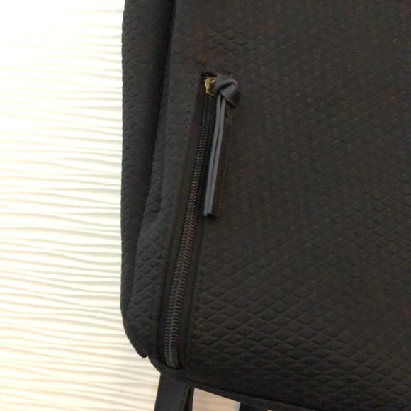 NWT the sak neoprene/scuba-style black diamond-patterned backpack. - Picture 3 of 12